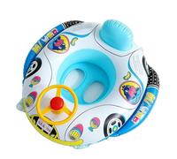 Inflatable Steering Wheel Float, PVC Swimming Ring with Seat, Floating Water Toy, Pool Accessory, Recreational, Vacation, Chilling, Drifting, Relaxation