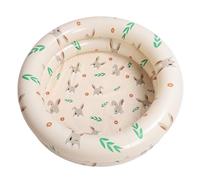 Inflatable Swimming Pool for Kids Thickened Foldable PVC Blow Up Backyard Pool Ball Pit Sandbox Outdoor Indoor Fun Water Play (Beige Rabbit)