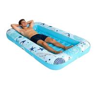 Inflatable Tanning Pool Lounger - Compact Tanning Lounger with Cup Holder, Leak-Resistant Valve System | Sunbathing Lounge Raft - for Beach Lake Summer Vacation Resort Adulti Families