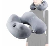 Inflatable Travel Pillow - Neck Support Cushion, Portable Air Head Rest