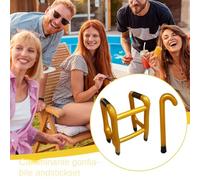 Inflatable Walker And Cane - 82x50x40cm PVC Blow Up Prank Retirement Walking Frame Crutches | Fun Halloween Carnival Party Decoration For Adults Kids Women Old Man Dad Costume Comedy Prop Lighthearted