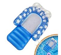 Inflatable Water Lounger, Pool Float with Leg Rest, 65x32 Inches Raft with Ergonomic Support, Portable Sunbathing Lounge, Outdoor Pool Toy with Style, Water Accessory for Beach and Lake