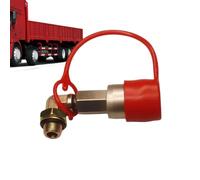 Inflation Intake Valve with Dust Cap - Thickened 90-Degree Brass Elbow