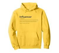 Influencer (Descrizione Divertente del Dizionario dei Social Media) Felpa con Cappuccio