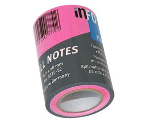 inFO 5620-32 Sticky Note Roll Neon Pink