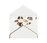 Infografica per tipi di razze di roditori, biglietti vuoti con buste, biglietti di auguri singoli con buste, inviare ad un caro amico