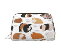 Infografica per tipi di razze di roditori in pelle borsa per cosmetici borsa da viaggio organizer da toilette pochette