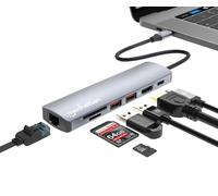Manhattan Docking Station USB-C™ PD 7-in-1 4K Hub Multiporta