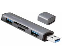 Informatica - Vari - Hub Usb3.2 Gen2 2 Porte Usb A Con Lettore Di Schede Card...