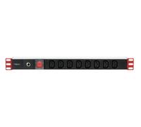 Informatica - Vari - Multipresa 8 Posti Da Rack 19'' Spina Schuko Angolata 1u