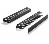 Informatica - Vari - Pannello Passacavi 19'' 1u Con Coperchio, Nero