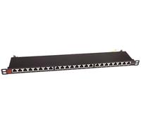 Informatica - Vari - Pannello Patch Stp 24 Posti Rj45 19'' 0.5u Cat.6 Nero