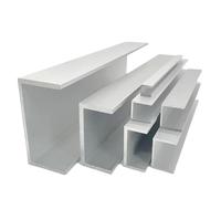 Informazioni sul canale U, 6063 Profilo a U in alluminio, lunghezza 500 mm, confezione da 2 misure multiple(50x30x48mm)