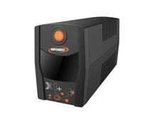 Infosec 661123 Gruppo di continuità ups X1+ 700VA 4 Prese IEC Line Interactive Nero