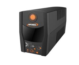 Infosec 661123 Gruppo di continuità ups X1+ 700VA 4 Prese IEC Line Interactive Nero