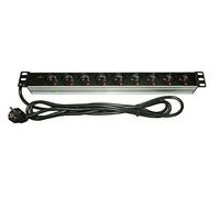 Infosec L9, RM-Fascia incassabile, 9 prese FR (2P-T)