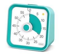 InfPokid Timer visivo con funzione di pausa per bambini e adulti, 60 Minuti Conto alla Rovescia Silenzioso di Gestione, produttività per studio, lezioni, cucina, gestione del tempo per ADHD (Verde)