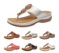 Infraditi Sandali Boho Ciabatte Donna Scarpe Estive Moda Etnica con Dettagli Colorati per Vacanze Spiaggia Uscite Informali Giornate All'Aperto per Gli Amanti delle Tendenze Moderne