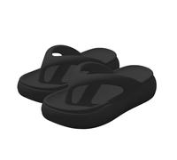 Infradito alla moda da donna spesse infradito per fascite plantare, sandali con cuscino morbido, scarpe estive da spiaggia, antiscivolo, comode e per interni ed esterni, vacanze estive, Nero , 37.5 EU