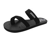Infradito alla moda per scarpe da donna pantofole piatte estive antiscivolo sandali da spiaggia infradito infradito da donna pantofole da donna per interni ed esterni vacanze estive vocazione, Nero