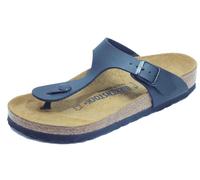 Infradito Birkenstock per donna nero con sottopiede in pelle