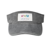 Infradito Calligrafia Scarpe da Spiaggia Stampa Lavato Cappello Unico Vintage Fibbia Regolabile Classico Moda Casual Sport Caps, grigio, Taglia unica