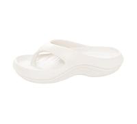 Infradito con supporto per arco plantare, da donna, leggere, ammortizzanti, sandali ortesi con plateau, ciabatte a nuvola da passeggio, bianco, 38.5 EU