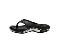 Infradito con supporto per arco plantare, unisex, estive, ultra morbide, leggere, ortopediche, ammortizzanti, antiscivolo, suola spessa, infradito da piscina e spiaggia, Nero 2, 36 1/3 EU