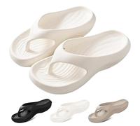 Infradito Con Supporto Plantare Per Donna E Uomo, Infradito Con Supporto Plantare A Cuscino, Sandali Da Passeggio Con Supporto Plantare, Sandali Ortopedici, Per Fascite Plantare (Bianco,45)