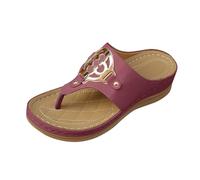 Infradito con Tacco Donna,Sandali Donna Eleganti Tacco Medio,Comode Pantofole Uso Quotidiano Design Perfette Primavera Abbinare,Flip Flop Casual Classic Flessibile Leggero Regolabili per Vacanza