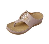 Infradito con Tacco Donna,Sandali Donna Eleganti Tacco Medio,Comode Pantofole Uso Quotidiano Design Perfette Primavera Abbinare,Flip Flop Casual Classic Flessibile Leggero Regolabili per Vacanza