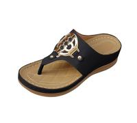 Infradito con Tacco Donna,Sandali Donna Eleganti Tacco Medio,Comode Pantofole Uso Quotidiano Design Perfette Primavera Abbinare,Flip Flop Casual Classic Flessibile Leggero Regolabili per Vacanza