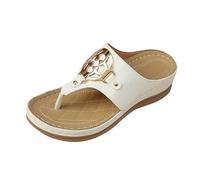 Infradito con Tacco Donna,Sandali Donna Eleganti Tacco Medio,Comode Pantofole Uso Quotidiano Design Perfette Primavera Abbinare,Flip Flop Casual Classic Flessibile Leggero Regolabili per Vacanza