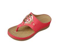 Infradito con Tacco Donna,Sandali Donna Eleganti Tacco Medio,Comode Pantofole Uso Quotidiano Design Perfette Primavera Abbinare,Flip Flop Casual Classic Flessibile Leggero Regolabili per Vacanza