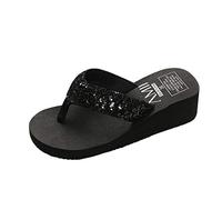 Infradito da donna alla moda, classiche, con paillettes, decorazione a clip, fondo spesso, antiscivolo, fondo morbido, pantofole per tutti i giorni, shopping, vacanze, spiaggia, passeggiate, campeggio