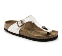 Birkenstock Gizeh 912, Sandali donna, Bianco (Perle blanche), 38 EU (5 UK (Slim))