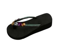 Infradito da donna con glitter, per interni ed esterni, estivi, piscina, spiaggia, comodi, con piattaforma, sandali da bagno con supporto ortopedico per l'arco plantare, taglia 36-43, 006, 42 EU
