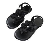 Infradito da donna, con plantare da yoga, con plateau e sandali da spiaggia, antiscivolo, alla moda, estivi, per il tempo libero, spiaggia, infradito, Nero , 37 EU
