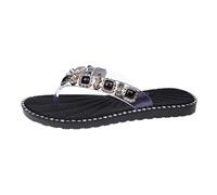 Infradito da donna con strass dorati, antiscivolo, glitterate, comode e leggere, lavabili in lavatrice, per spiaggia, piscina, bagno, estate, 007, 38 EU