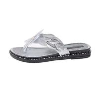 Infradito da donna con strass dorati, antiscivolo, glitterate, comode e leggere, lavabili in lavatrice, per spiaggia, piscina, bagno, estate, 036, 41 EU