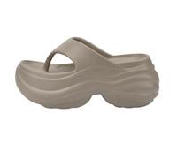 Infradito da donna con supporto per arco plantare, comode pantofole morbide e grosse, antiscivolo, estive, per spiaggia, piscina, attività all'aperto e al chiuso, cachi, 38 EU
