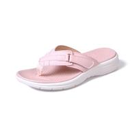 Infradito da donna con supporto per arco plantare, pantofole da spiaggia antiscivolo, leggere, comode e larghe, suola morbida, sandali da passeggio per attività all'aperto, Rosso, 40 EU
