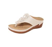 Infradito da donna con tacco basso e grosso, ciabatte con zeppa, infradito con clip, ortesi, suola morbida, scarpe da spiaggia, pantofole leggere e comode, sandali da passeggio antiscivolo per