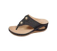 Infradito da donna con tacco basso e grosso, con zeppa, con clip, ortesi, infradito cave, leggere, comode, sandali da passeggio antiscivolo, suola morbida, scarpe da spiaggia per attività all'aperto