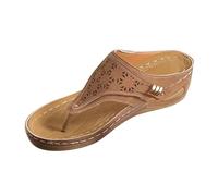 Infradito da donna con zeppa, sandali ortopedici, pantofole aperte sulla punta, sandali da passeggio, scarpe sportive, scarpe da spiaggia antiscivolo, scarpe estive da donna, per interni ed esterni