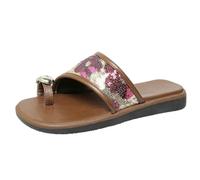 Infradito da donna, estivi, piscina, spiaggia, sandali con clip, punta aperta, comfort, per camminare, attività all'aperto, leggere, comode e comode, con plantare morbido, Z1 Viola, 39 EU