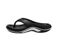 Infradito da donna in gomma, infradito con plateau e supporto per l'arco plantare, pantofole da spiaggia aperte sul davanti, pantofole ortopediche, pantofole antiscivolo, Nero , 40 EU