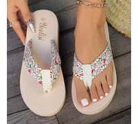 Infradito da donna, stile europeo e americano, leggeri e comodi, sandali casual con fascia tra le dita, ciabattine da spiaggia EUR36,EUR37,EUR38,EUR39,EUR40,EUR41,EUR42,EUR43,EUR44,EUR45Colore unico,T