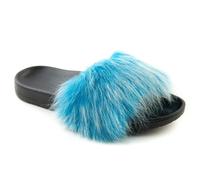 Infradito da donna UGG Royale con pelliccia blu 36