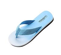 Infradito da uomo alla moda primavera ed estate fondo piatto leggero antiscivolo colore sfumato confortevole indoor e outdoor spiaggia Just Married infradito per uomo, Blu, 41 1/3 EU